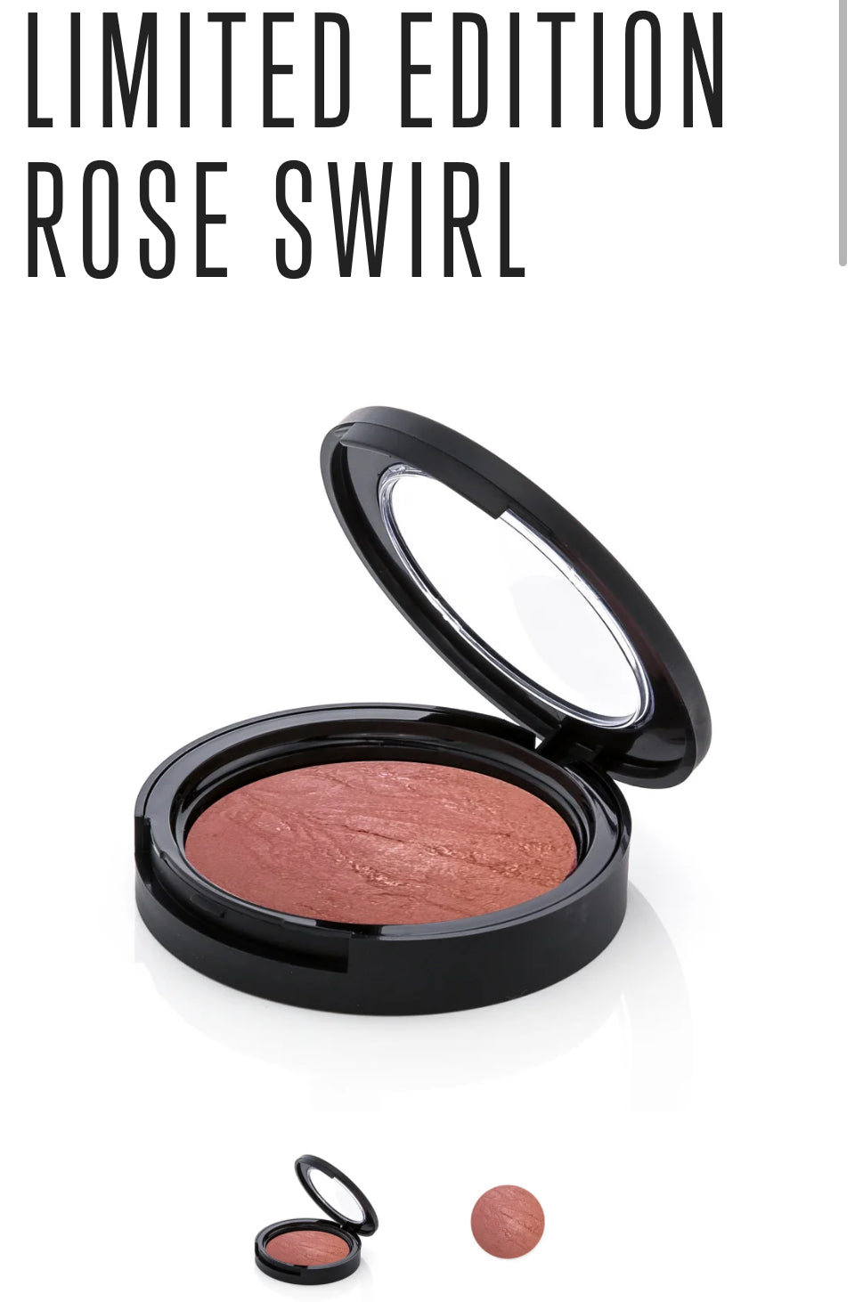 Limited edition Rose swirl